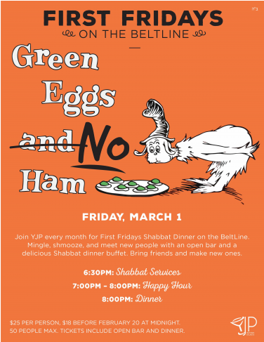 Greeneggs - Green Eggs And Ham (729x486), Png Download
