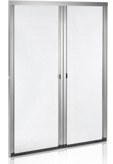 2-leaf Lateral Door Mosquito Screen - Wardrobe (639x550), Png Download