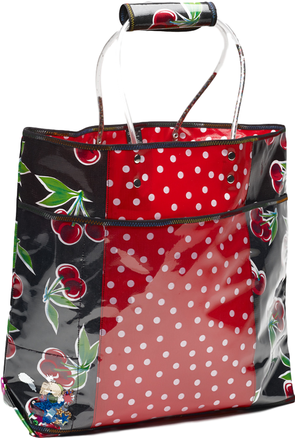 Polka Dot Tote Bag - Shoulder Bag (869x1000), Png Download