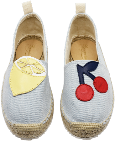 Salad Girls' Espadrilles Light Denim - Slip-on Shoe (600x600), Png Download