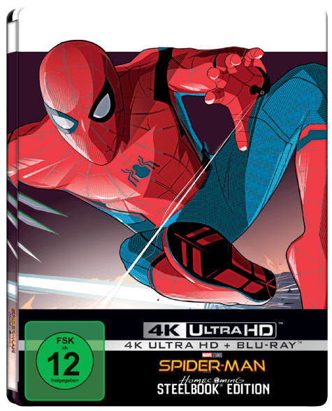 2043052009 Spider Man Homecoming 4k Ultra - Spiderman Into The Spider Verse Steelbook (786x587), Png Download