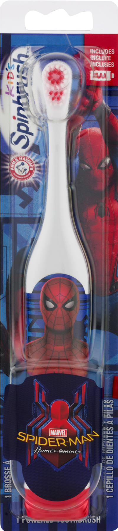 Arm & Hammer Kid's Spinbrush Marvel Spiderman Homecoming, - Arm & Hammer (1800x1800), Png Download