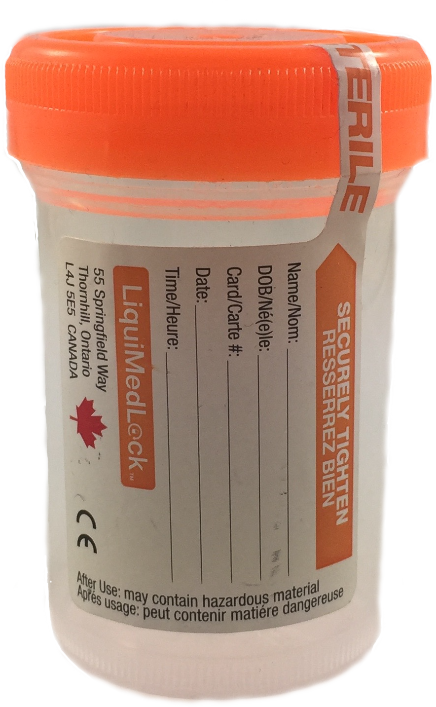 Urine Specimen Bottle 90 Ml - Urine Specimen Bottle Labels (884x1433), Png Download
