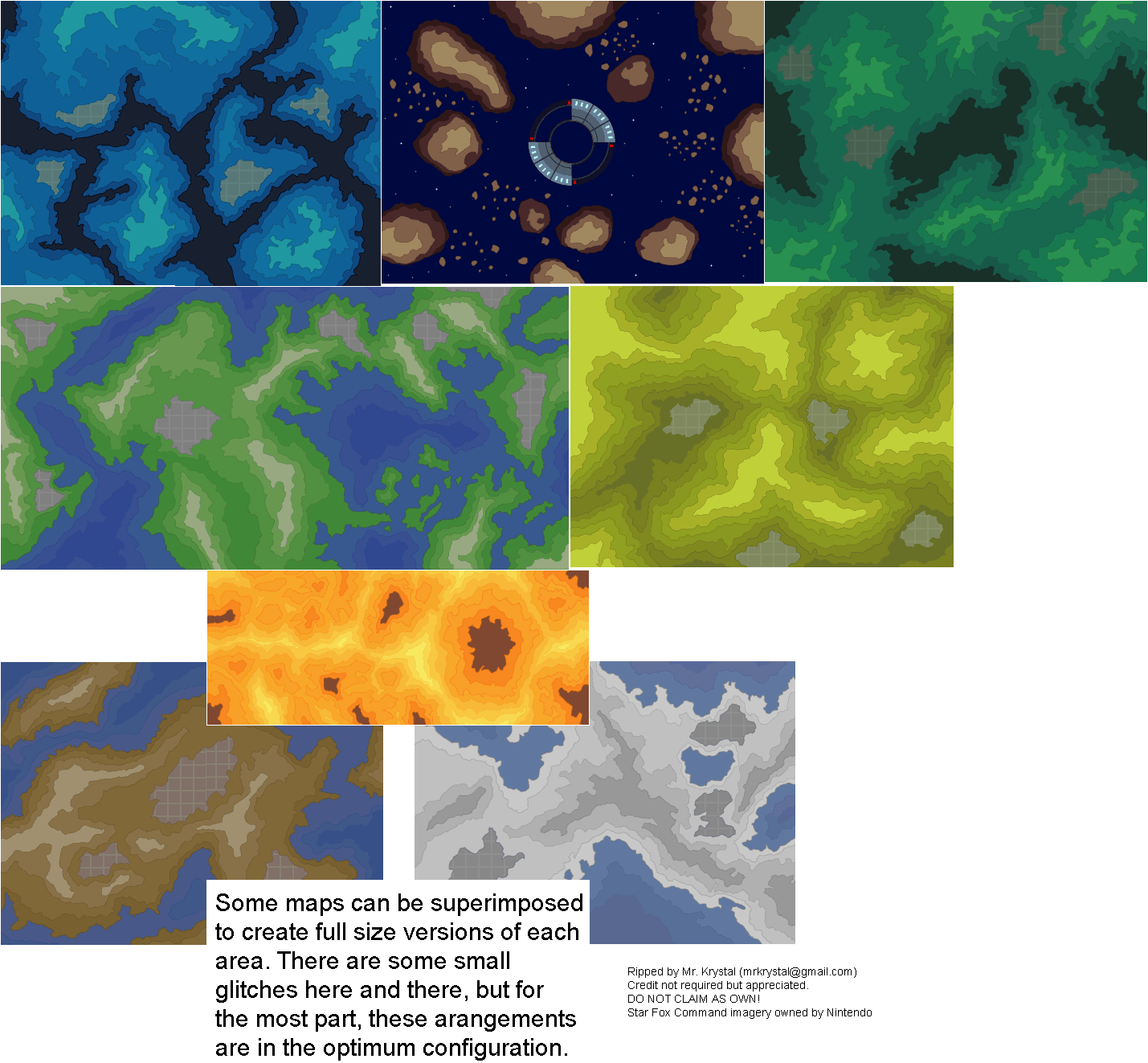 Click For Full Sized Image Merged Maps - Starfox Command Maps (1429x1323), Png Download