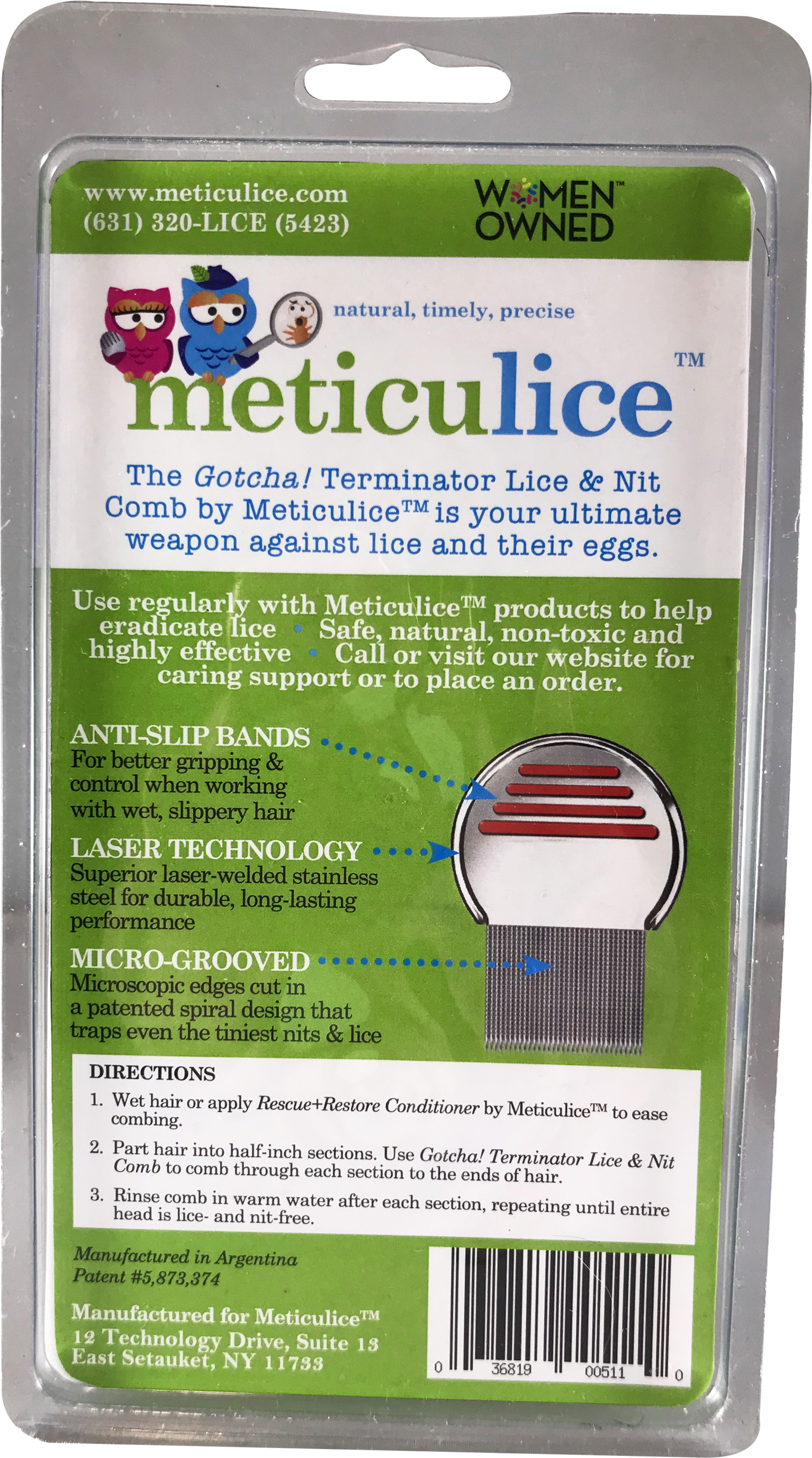 Terminator Lice & Nit Comb - Automotive Cleaning (3600x3600), Png Download