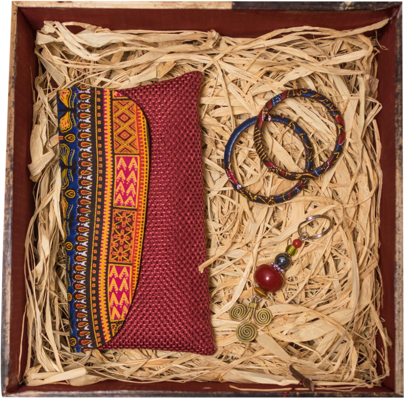 Kitenge Red Gift Box - Thread (1024x1024), Png Download