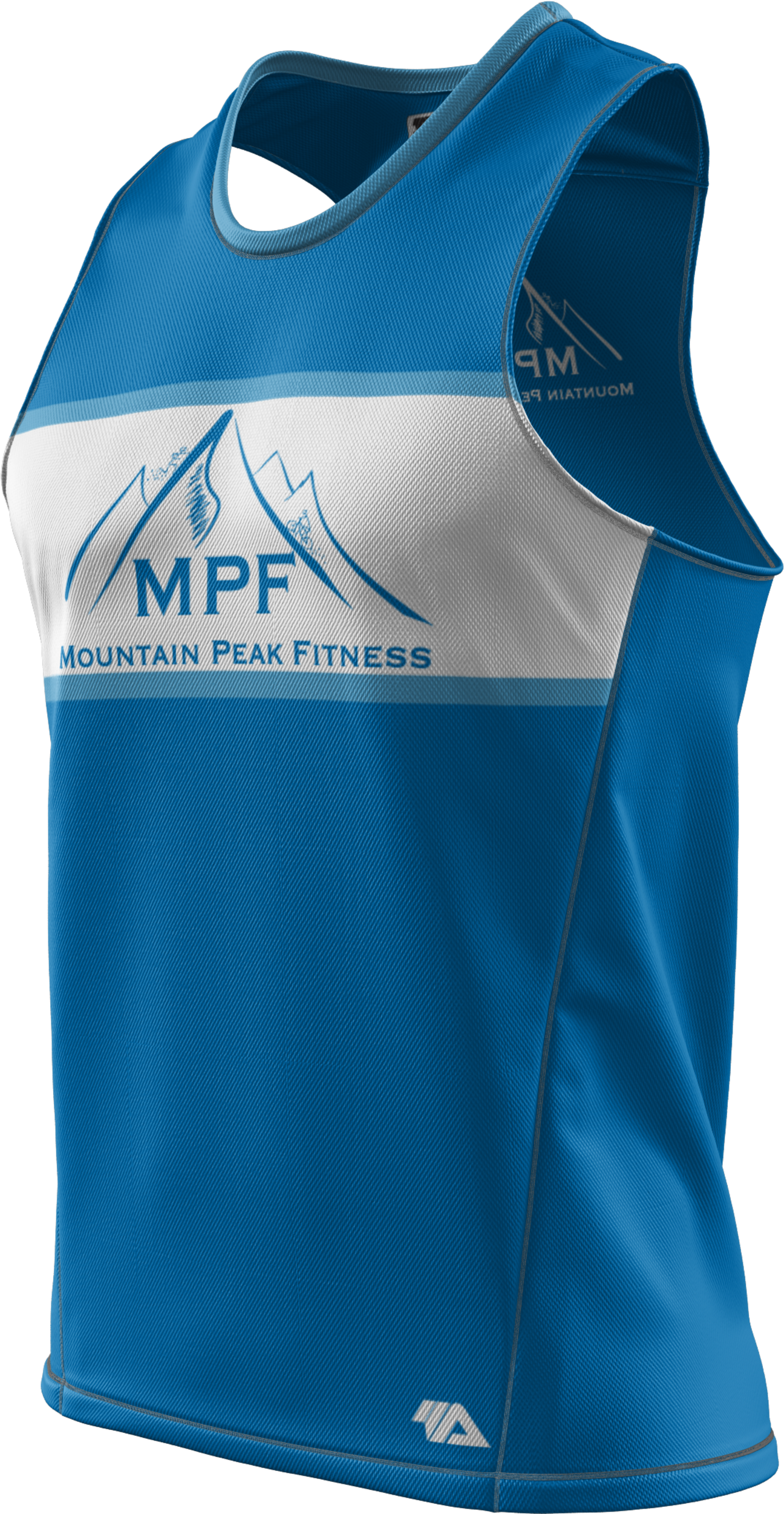 > Mountain Peak Fitness Ringer Mens Grind Singlet - Sweater Vest (2500x2500), Png Download