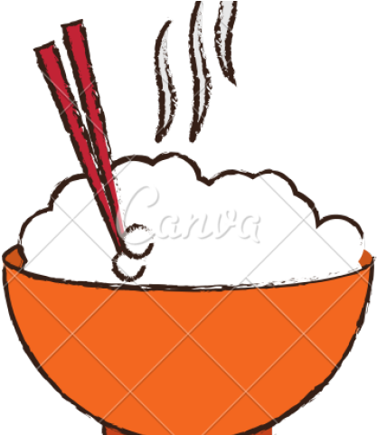 Bowl Clipart Rice - Hot Rice Cartoon (640x480), Png Download