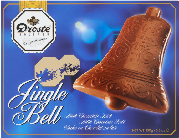 Droste Jingle Bell Milk Chocolate Bell 150 G - Droste (600x600), Png Download