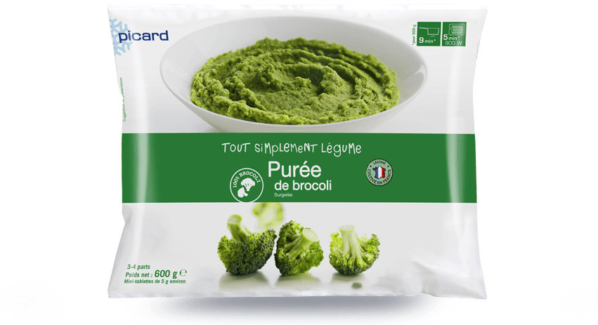 Purée De Brocoli - Purée De Brocolis Picard (850x496), Png Download