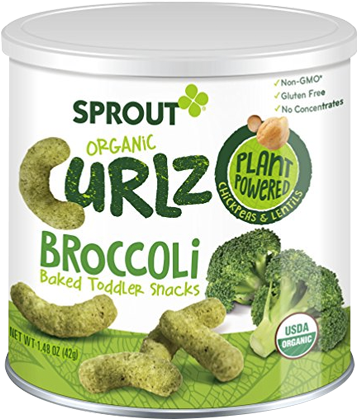 Sprout, Botanas Curlz De Lentejas Y Garzbanzo Con Brocoli - Baby Foods And Snacks (600x700), Png Download