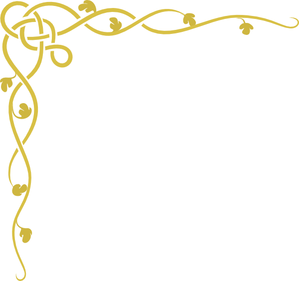 Gold Borders Clip Art (600x564), Png Download