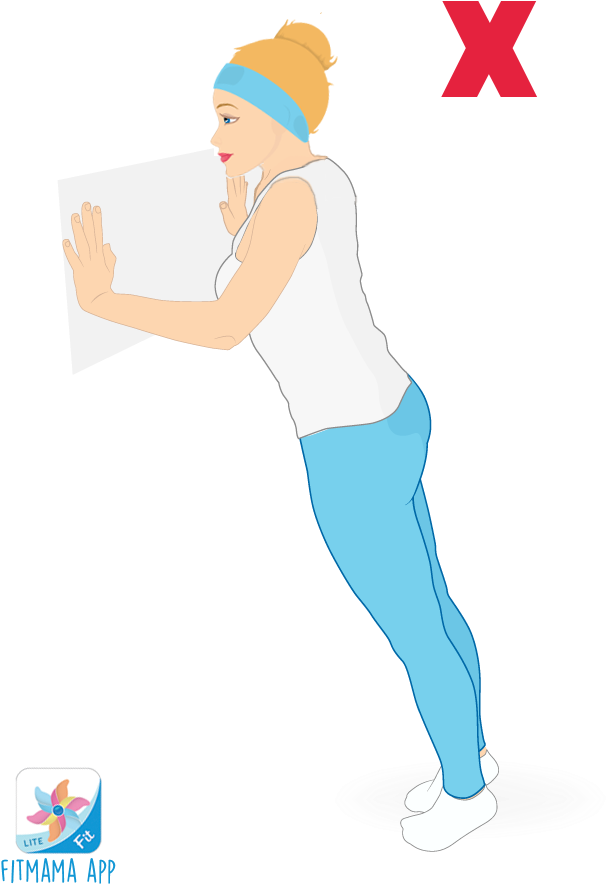 Push Ups Wrong Way Of Exercising - Cartoon (667x1000), Png Download