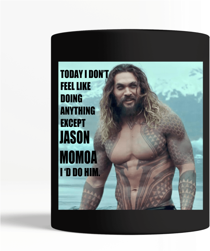 Black Mug Center - Aquaman Jason Momoa (800x800), Png Download