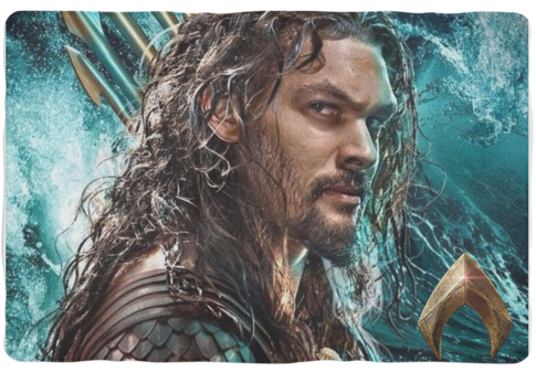 Aquaman Closeup Scene Pet Blanket Custom Print Superhero - Aquaman (580x580), Png Download