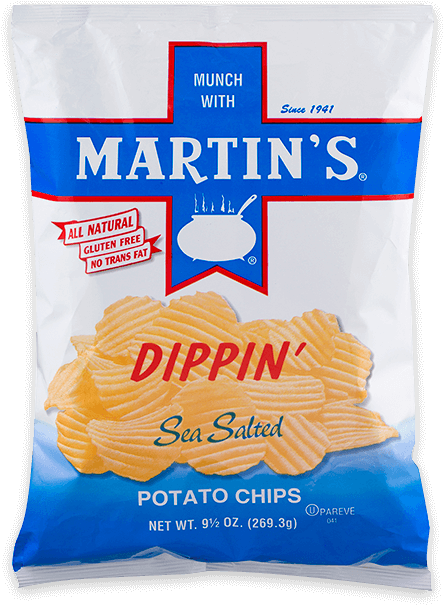 Martin's Dippin' Potato Chips - Flatbread (740x834), Png Download