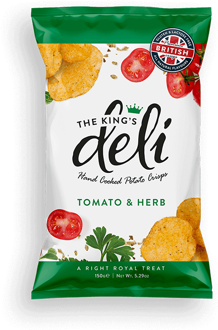 Tomato And Herb Crisps - Deli Hand Cooked Chips (700x700), Png Download