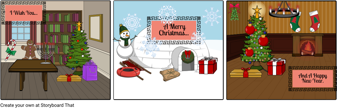 Christmas Card - Cartoon (1164x385), Png Download