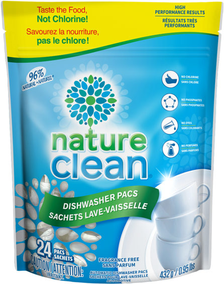 Nature Clean Dishwasher Pacs (600x600), Png Download