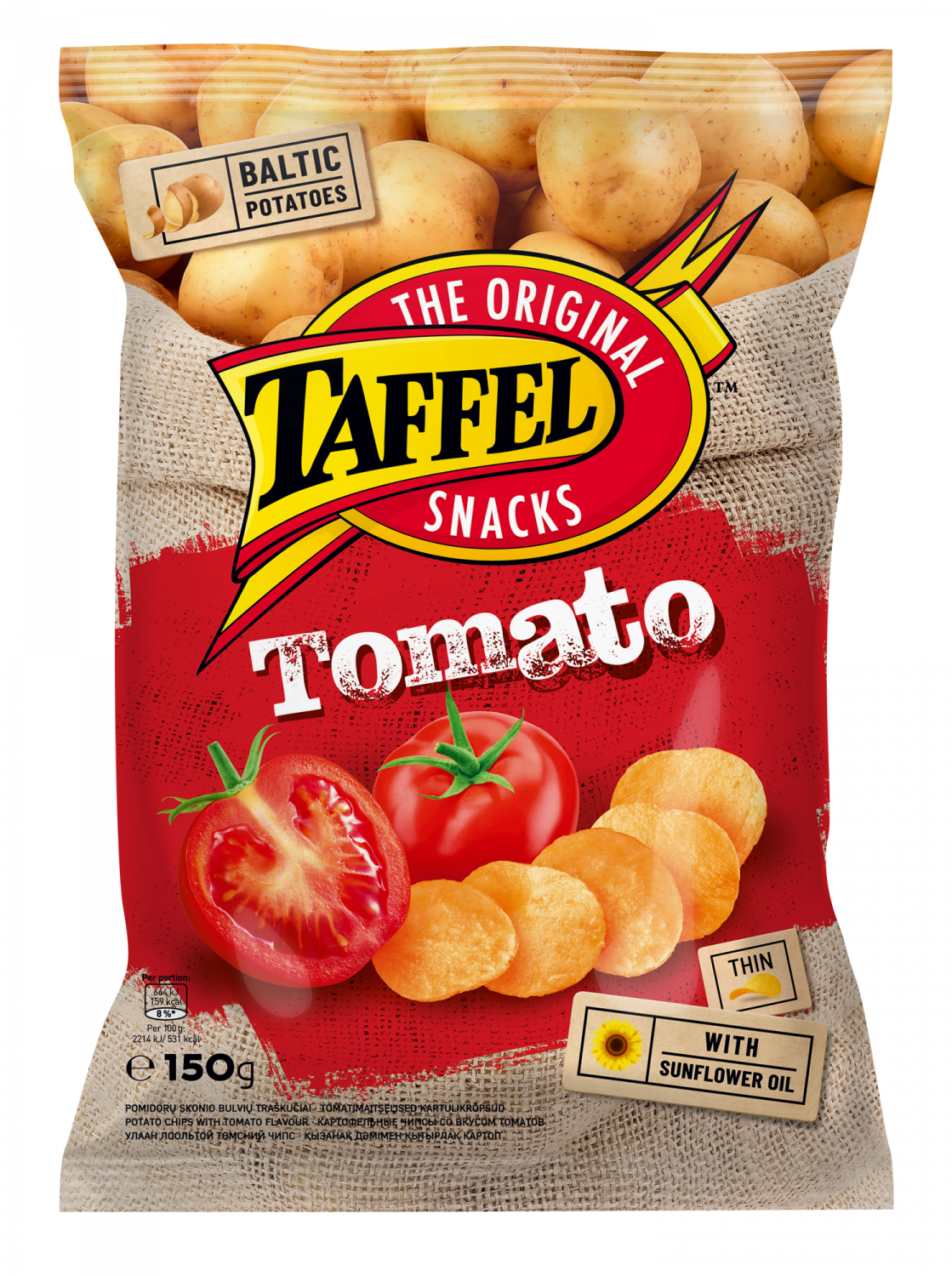 Potato Chips With Tomato Flavour (1119x1500), Png Download