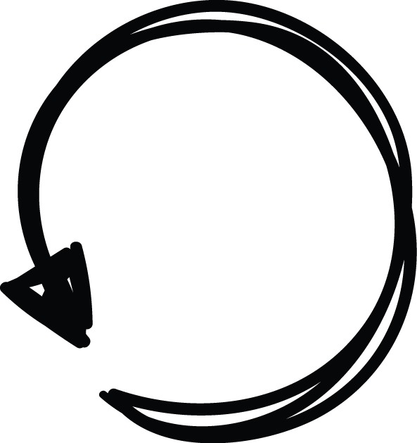 Arrow Circle Double Line Doodle - Vespa Lx Rear Brake Cable (593x629), Png Download
