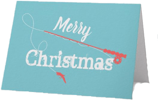 Fly Fishing Merry Christmas Card - Bachelorette Party (770x766), Png Download