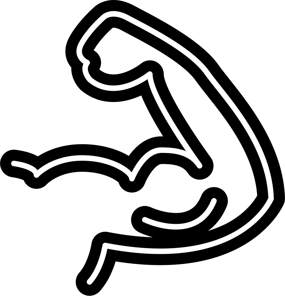 Png File Svg - Transparent Background Muscles Clipart (944x981), Png Download