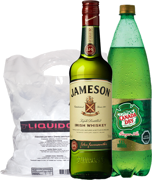 Jameson 750cc Canada Dry Ginger Ale - Jameson Whiskey Malaysia Price (625x771), Png Download