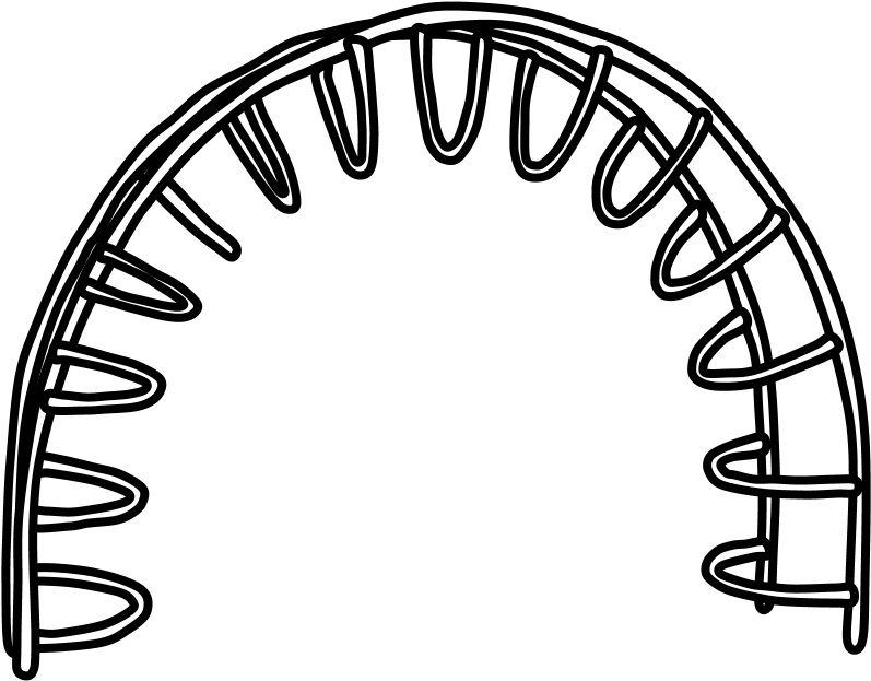 Half Moon Climber, Black And White, Png - Circle (816x1056), Png Download