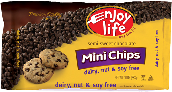 Semi Sweet Mini Chocolate Chips - Enjoy Life Chocolate Chips (645x645), Png Download