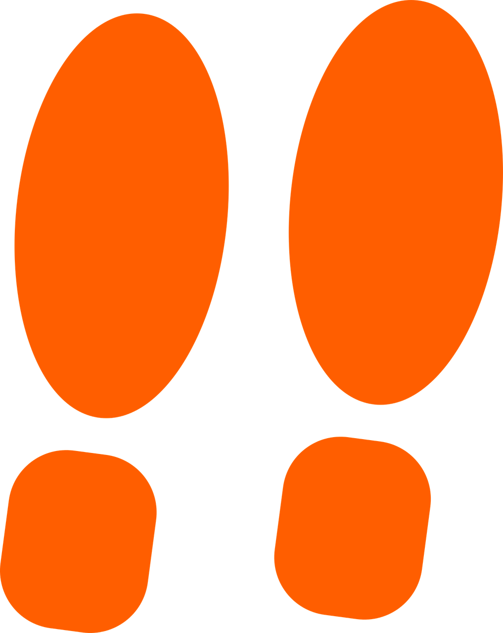 Picture Library Footsteps Clipart Foot Step - รอย เท้า เดิน (1017x1280), Png Download
