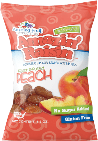 Amazin' Raisin Peach - Orange (600x600), Png Download