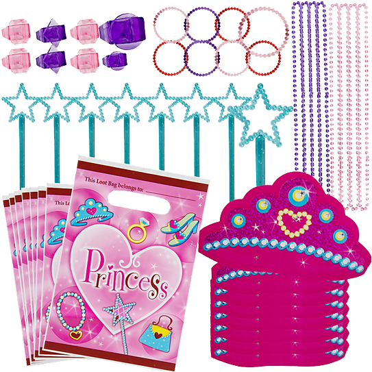 Princess Party Favour Pack - Party Bags (550x559), Png Download