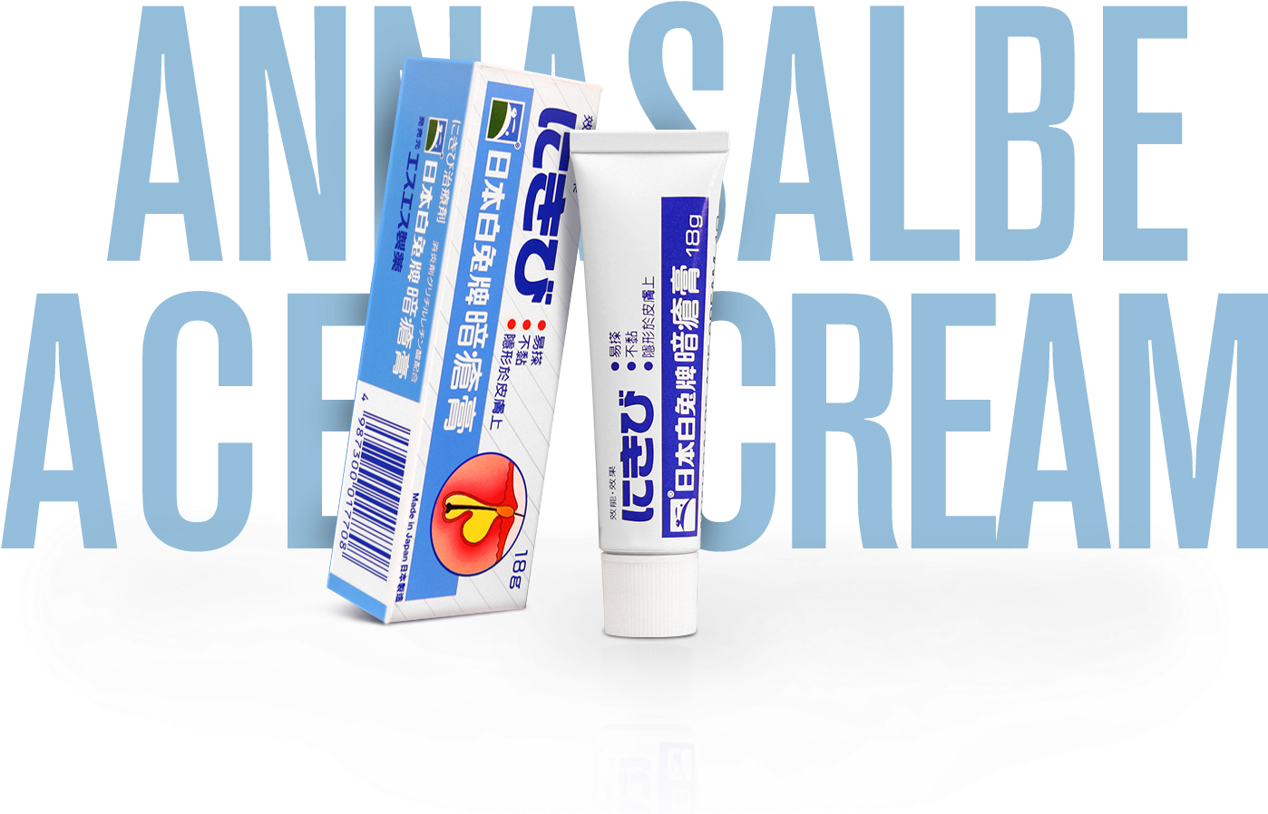 No More Pimple Seiyaku Annasalbe Acne Care Cream 18g - Graphic Design (1818x1026), Png Download