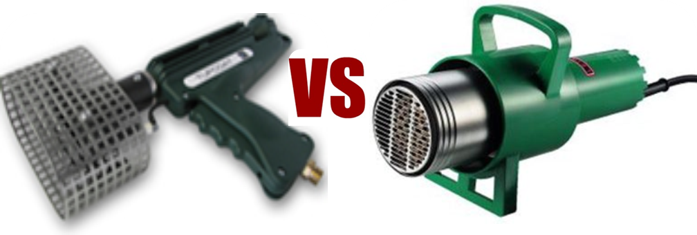 Heat Gun Comparison - Electric Heat Shrink Gun (1008x340), Png Download