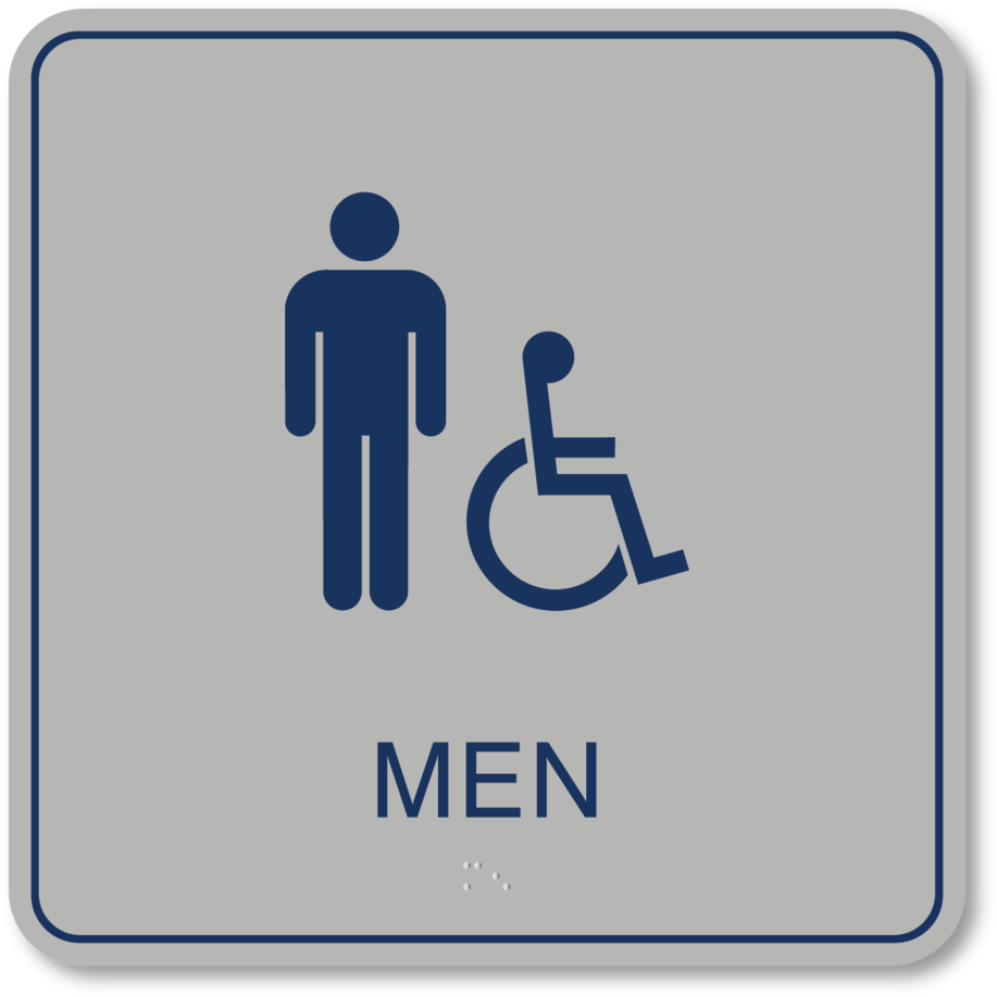 Restroom Men Isa - Wheelchair Symbol (1024x1024), Png Download