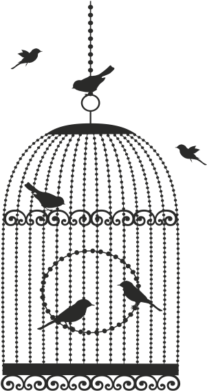Birdcage Png Free Download - Gaiola Desenho Png (600x600), Png Download