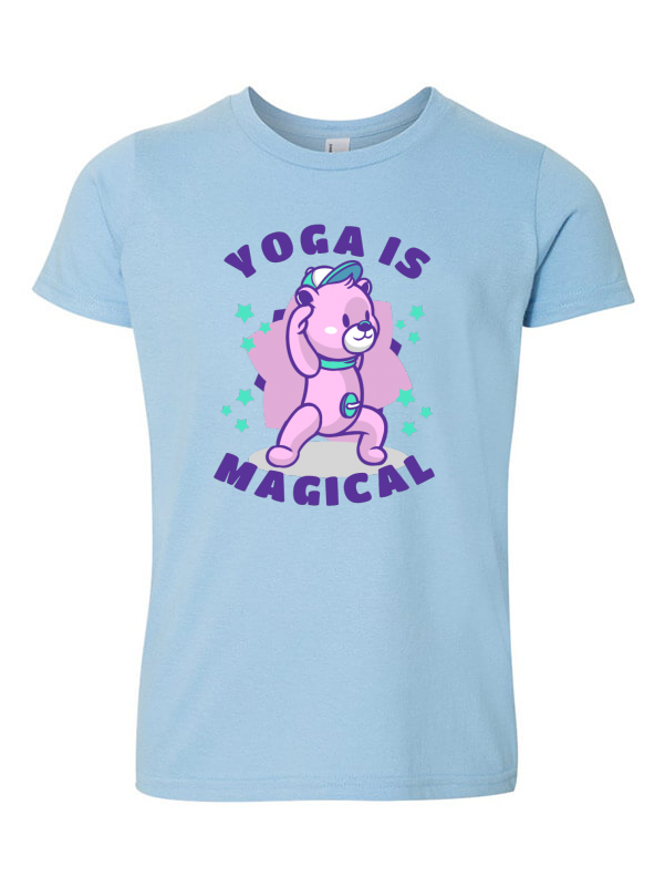 Yoga Is Magical T-shirt Template - Girl (800x800), Png Download