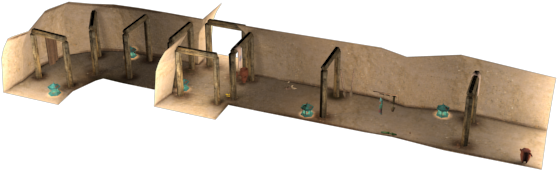 Some Texture Maps Of The Cloth And The Cross Hallway - Explosive Weapon (640x480), Png Download