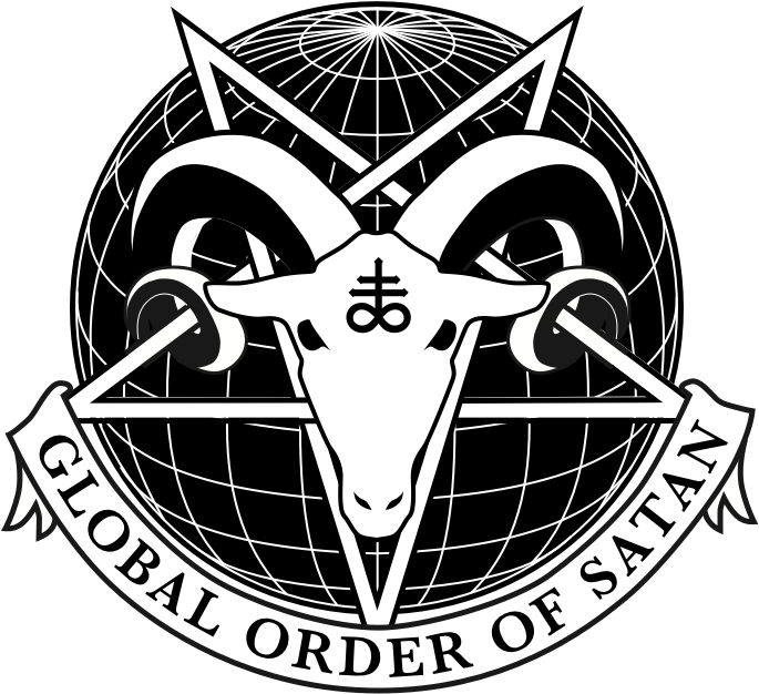 Global Order Of Satan - Emblem (714x677), Png Download