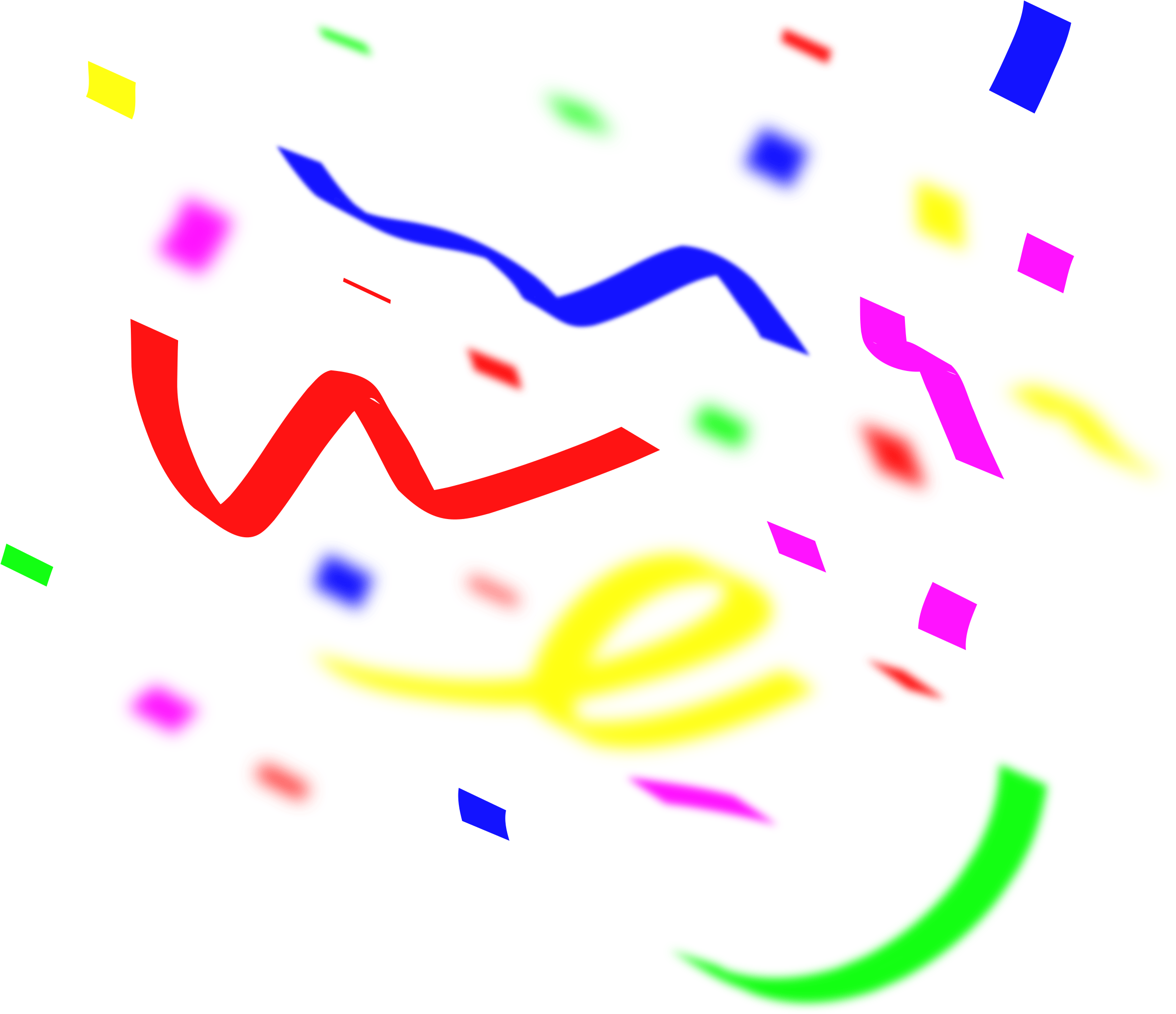 Free Confetti Clip Art - Explosão De Confetes Png (2400x2060), Png Download