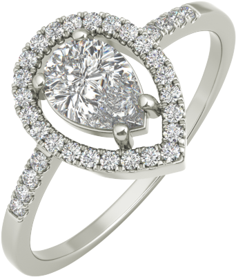 Lara Sterling Silver Engagement Ring - Pre-engagement Ring (600x600), Png Download