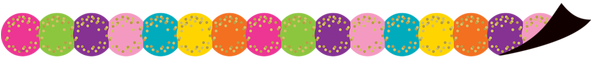 Confetti Circles Die-cut Magnetic Border - Magnetic Border (590x590), Png Download