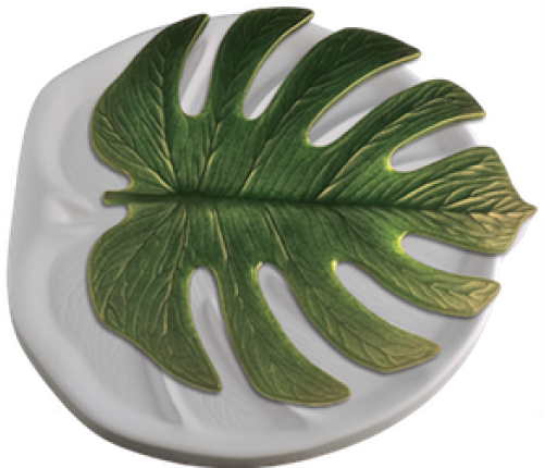 Ceramic Monstera Leaf Plate (600x600), Png Download