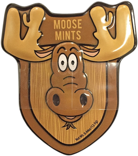 Mounted Moose Head Mints Tin - Cartoon (650x650), Png Download