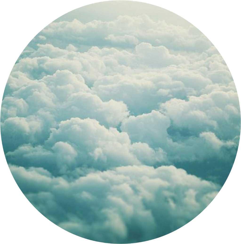 Nuvens Sticker - Baby Blau (1024x1038), Png Download