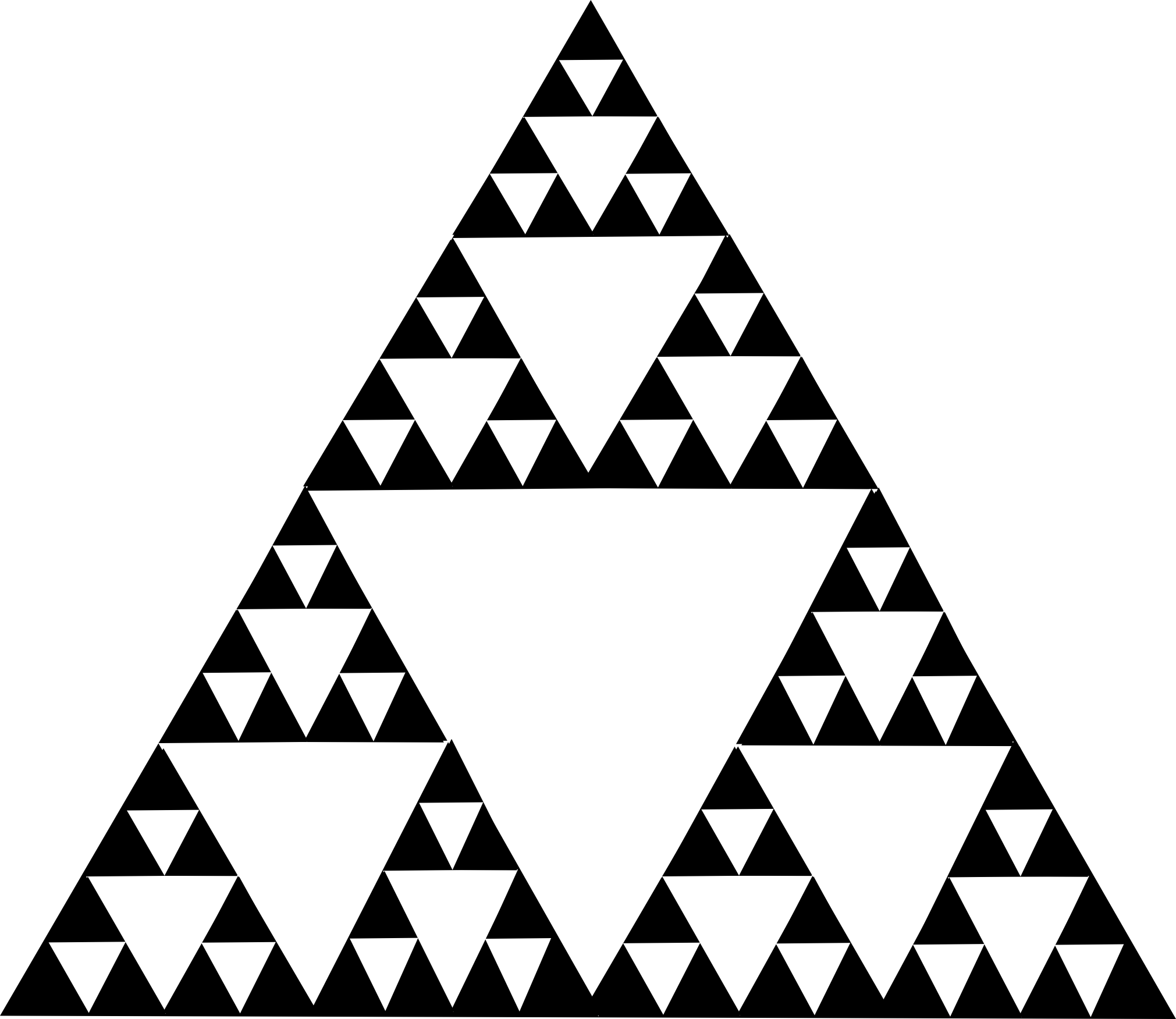 Sierpinski Triangle Art (2021x1751), Png Download