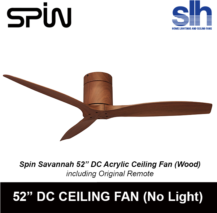 Spin Savannah 52" Designer Dc Ceiling Fan - Ceiling Fan (700x700), Png Download