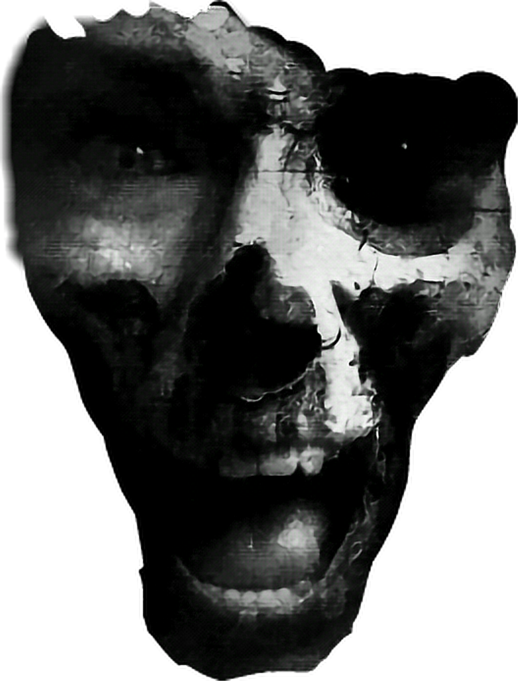 Report Abuse - Picsart Ghost Face Png (1024x1346), Png Download
