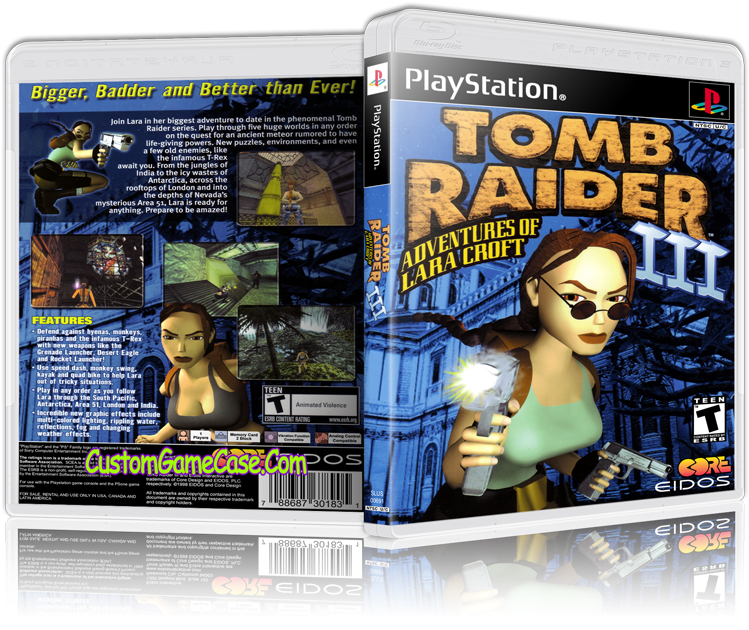 Tomb Raider - Tomb Raider 3 Ps2 (800x631), Png Download